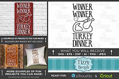 Winner Winner Turkey Dinner - Thanksgiving SVG Files - 6002 Product Image 1