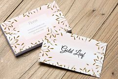 Gold Leaf Creative Business Card Template Product Image 2
