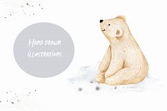 Funny Winter Bears Christmas tree and mountain clipart Product Image 6