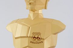 Papercraft Star Wars, C3PO Statue, Papercraft C3PO sculpture Product Image 6
