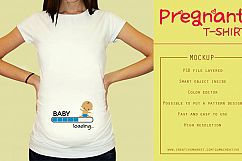Pregnant T-shirt Mockup Product Image 2