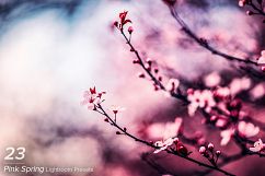 23 Pink Spring Lightroom Presets Product Image 1