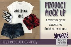 MOCK UP Styled summer plaid | High Resolution JPEG Product Image 1