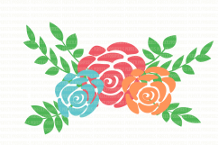  SVG Files, Floral Swag SVG file, silhouette cameo, cricut design space, Printable clipart, Flower SVG, Cutting File, Printable Iron On Product Image 2