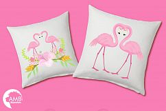 Flamingos clipart mega pack, graphics, illustrations AMB-1047 Product Image 3