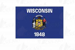 USA Capital and States flags Clip Art collection for Print Product Image 18