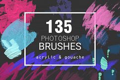 Acrylic&amp;Gouache - 135 PS brushes Product Image 1