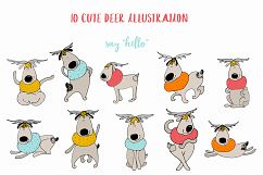 Winter deer Vector and png clipart Christmas elements Product Image 2