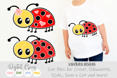 Mr and Mrs Ladybird SVG / EPS / DXF / PNG files Product Image 1