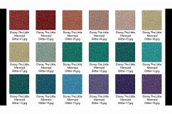 36 Glitter and Solid Color Princess Green, Red and Purple Product Image 4