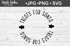 Santa&#039;s Cookie Plate Christmas SVG Cut File Product Image 1