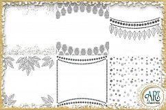 Luxury Silver Glitter Seamless Digital Papers,Border,Overlay Product Image 5