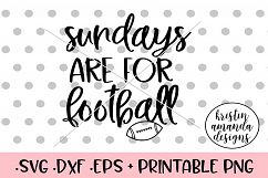 Sunday's are for Football Fall SVG DXF SVG DXF EPS P Product Image 1