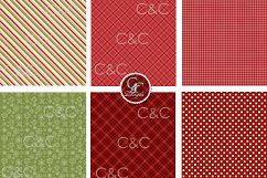 24 Plus Christmas Quilt Patterns Digital Paper Pack Product Image 5