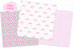 Fairy digital papers, Unicorn digital papers, Fairy patterns Product Image 5