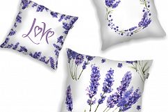 Lavender PNG flowers in watercolor Product Image 5