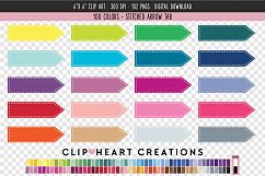 Stitched Arrows Clip Art - 100 Clip Art Graphics Product Image 1