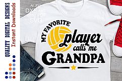 Sports svg Volleyball svg My Favorite Volleyball Player Product Image 1