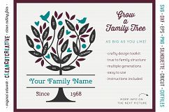 Grow a FAMILY TREE! - crafty design toolkit - SVG DXF EPS PNG - Cricut &amp; Silhouette - clean cutting files Product Image 1