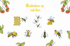 Vector Bees and Honey! Product Image 6