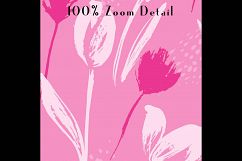 100 Seamless White Tulip Flower Digital Papers 12 x 12 inch Product Image 4