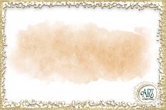 Apricot Peach Glitter Brush Strokes 24 PNG clipart Splashes  Product Image 4