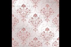 42 Pale Pink Peach Glitter Seamless Damask Ornament Overlays Product Image 2