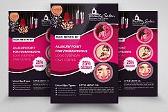 Beauty Salon &amp; Parlor Flyer Template Product Image 1