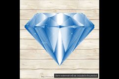 100 Side View Transparent Diamond Clip Arts, Wedding Diamond Product Image 3