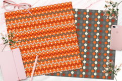 Boy Seamless Digital Patterns, Orange, Red, Gray Product Image 6