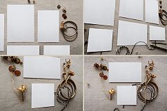 Rustic Wedding Invitation Mockup Product Image 5