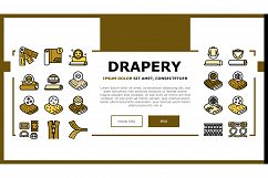 Drapery Shop Sale Landing Header Vector Product Image 1