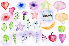 Watercolor funny monsters. Product Image 4