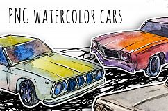 Watercolor cars Product Image 1