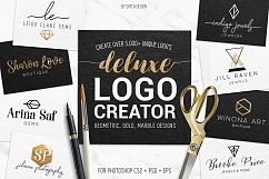 Deluxe Logo Creator Kit for Photoshop with ready made templates Product Image 1
