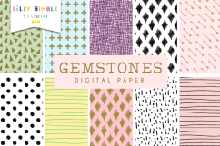 Gemstones Digital Paper Product Image 1