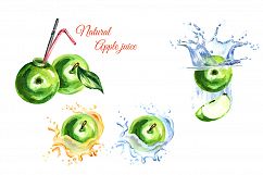 Green Apple. Watercolor collection Product Image 4