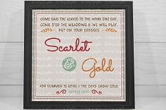 Scarlet &amp; Gold| SVG | PNG | Printable | Fall | Autumn Quote Product Image 3