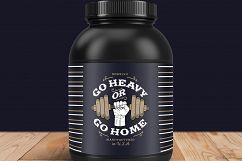 Protein Container, Supplement bottle Mock Up Product Image 5