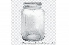 100 Watercolor Mason Jar Clip Arts Product Image 3