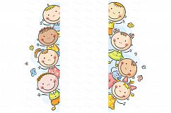 Happy Cartoon Kids Bundle, children doodle, kids doodle Product Image 20