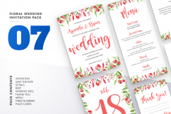 Floral Wedding Invitation Set Vol.7 Product Image 1