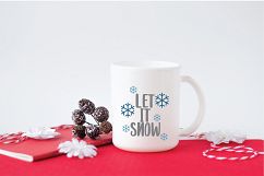 Let it Snow SVG Cut File - Christmas SVG Product Image 4