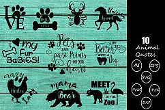 Animal quotes svg cutting files | fall quotes svg cutting Product Image 1