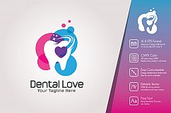 Love Dental Logo Template Product Image 1