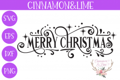 Merry Christmas Farmhouse Vintage Sign SVG Product Image 2