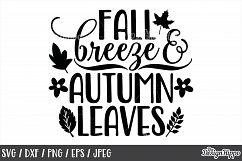 Fall, SVG, Fall breeze and autumn leaves, Autumn, Sign, PNG Product Image 1