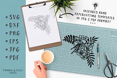 Flowers x 4 - SVG EPS DXF PNG PDF JPG Cutting File Product Image 4