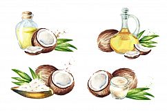 Coconut. Watercolor collection Product Image 7