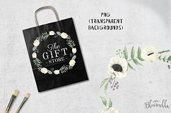 Winter Watercolor Flower Festive Hand Painted Clipart Anemones Package  Product Image 5